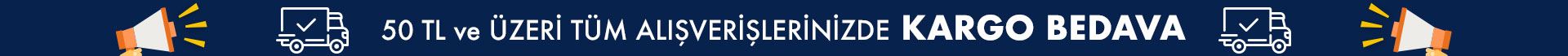 50 TL ve Üzeri Alışverişlerde Kargo Ücretsiz